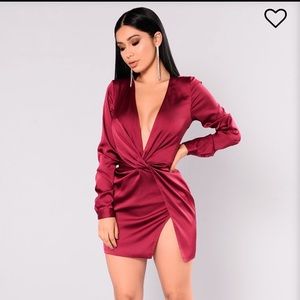Fashion Nova Dress Red